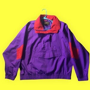 Eddie Bauer quater zip pullover M 90s retro streetwear made in the USA